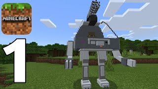 Minecraft Pe - Gameplay Walkthrough Part 1 - Mechs And Jetpacks (IOS,Android) screenshot 4