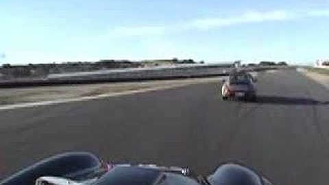Laguna Seca Cobra passes a 911