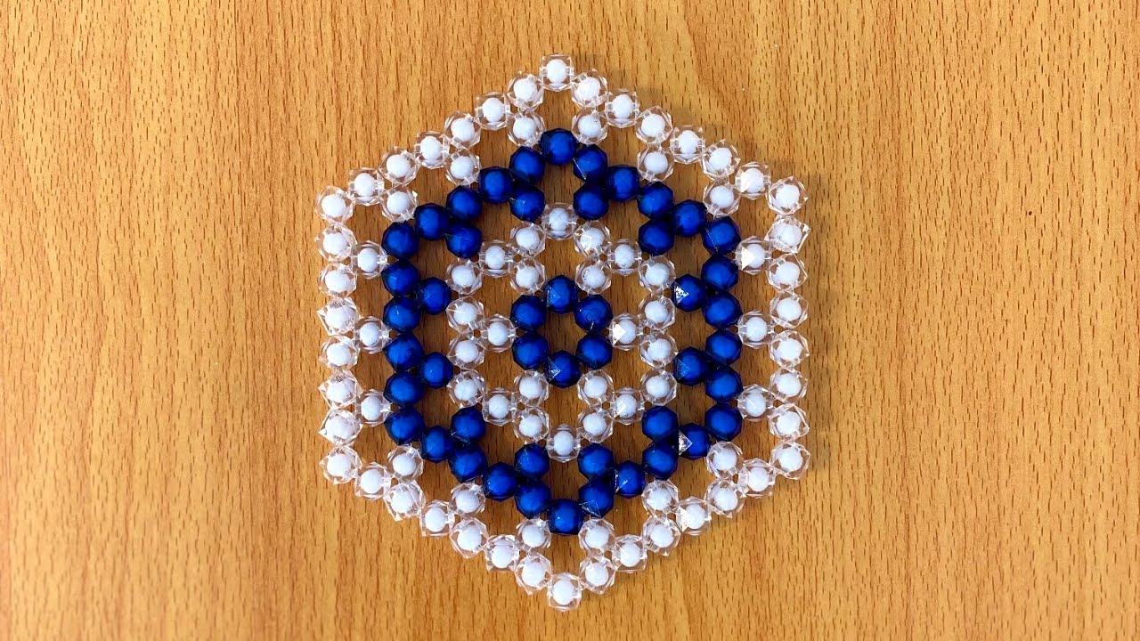 HOW TO MAKE A TABLE MAT USING DIAMOND BEADS // DIY BEADED TABLE MAT