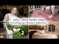 cozy, rainy home vlog 🍂 *finishing our kitchen makeover* | XO, MaCenna Vlogs