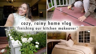 cozy, rainy home vlog 🍂 *finishing our kitchen makeover* | XO, MaCenna Vlogs