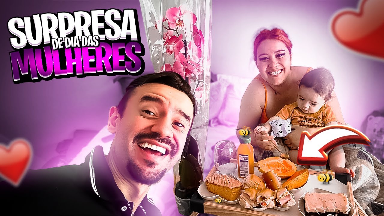 FIZEMOS UM CAFÉ DA MANHÃ NA CAMA PRA KAIH | DIA DAS MULHERES | EP.170