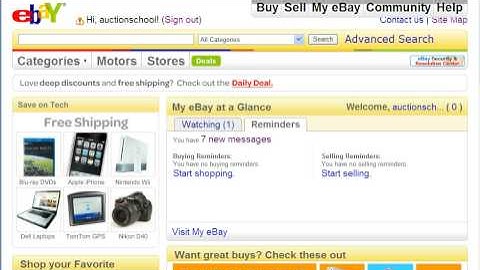 eBay Video 13 of 34: What Is A Reserve Price