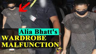 Alia Bhatts Suffers Wardrobe Malfunction