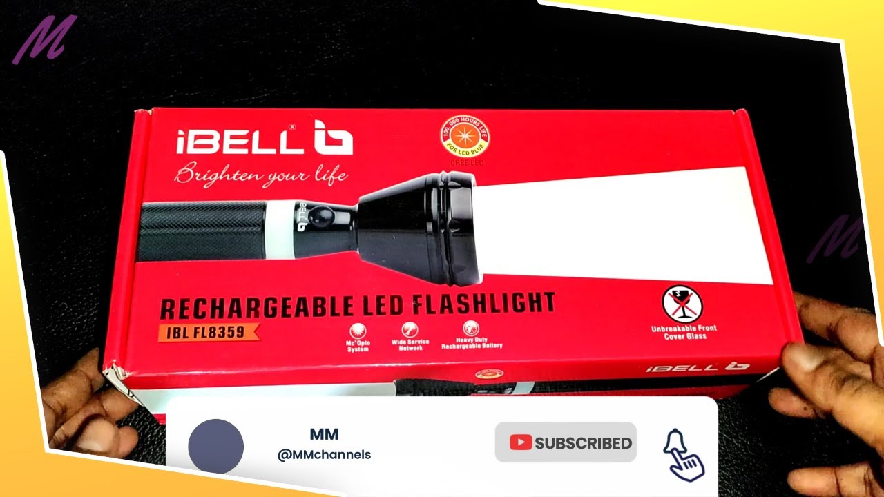 Unboxing IBELL Rechargeable Flashlight YouTube