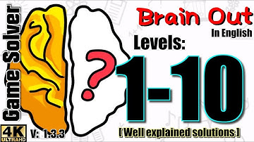 𝐁𝐑𝐀𝐈𝐍 𝐎𝐔𝐓 - Can you pass it? | Level 1 to 10 [ENGLISH]