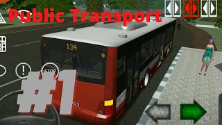 Driving "The Bus" on the map "Country" | Public Transport Simulator Gameplay #1 [Android/IOS] screenshot 5