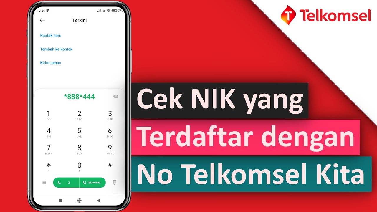 Cara cek nomor telkomsel terdaftar atas nama siapa