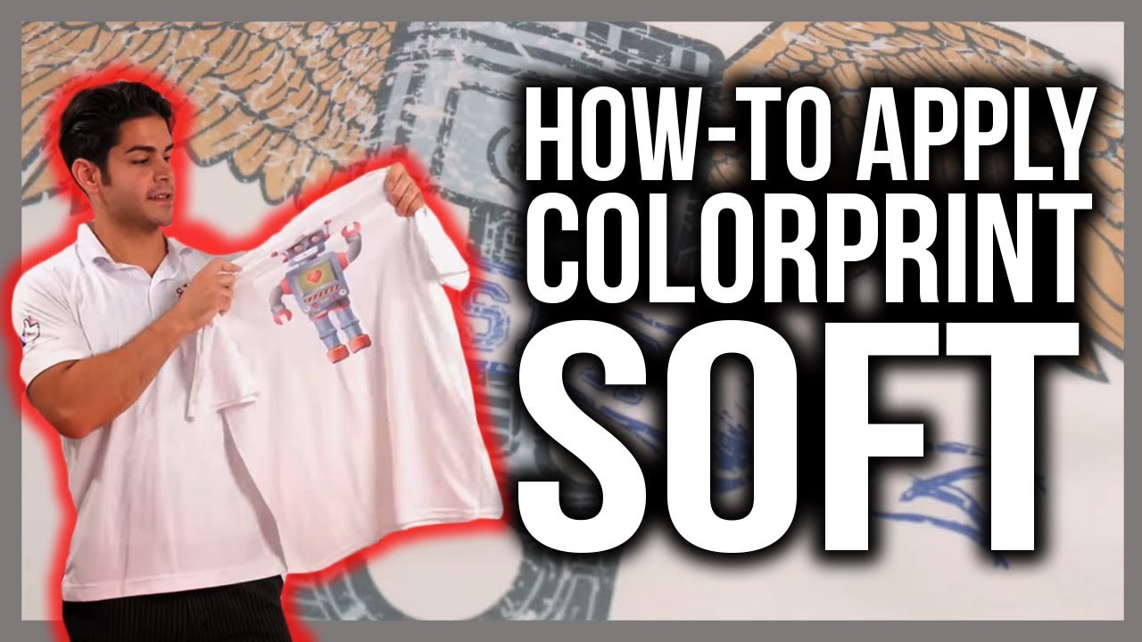 Applying ColorPrint Soft Printable Heat Transfer Vinyl - YouTube