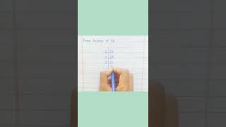 Prime Factors of 56 #shorts