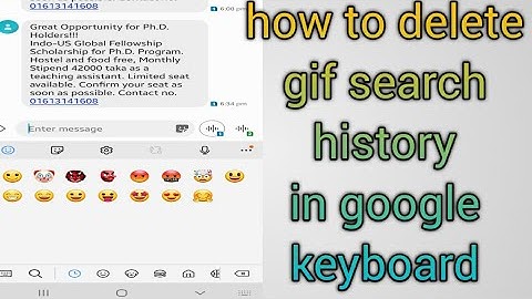 how to delete gif search history in google keyboard
