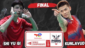 (MS~FINALS) Shi Yu Qi (CHN) vs Kunlavut Vitidsarn (THA) | BWF World Championship 2025 Final