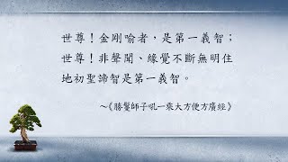 勝鬘經講記(二) 003 第一義智 楊正旭老師