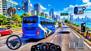 City Traffic Coach Bus Driving 3D: Navigating Busy Roads | Android And iOS Gameplay screenshot 4