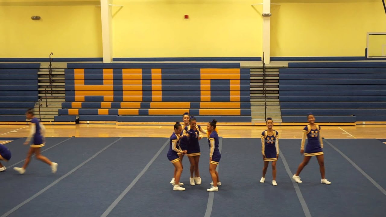 Hilo High School Cheerleaders 1st Competition 2015 YouTube