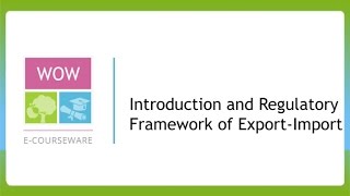 Export Import Procedures and Documentation 01