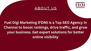 SEO Agency in Chennai - FuelDigi Marketing News