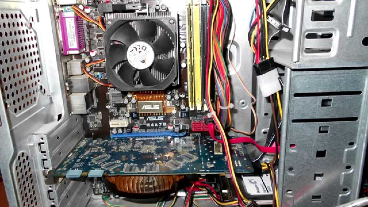 Диагностика и ремонт компьютера, замена блока питания - YouTube