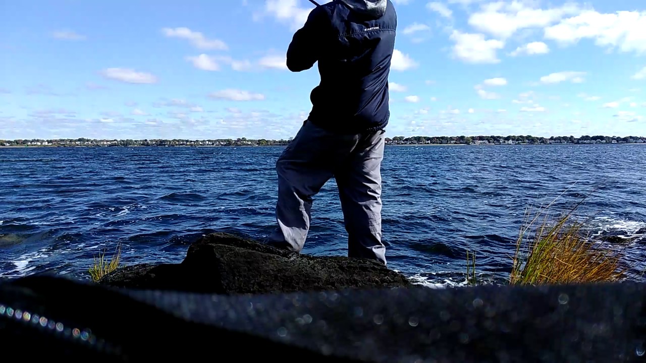 Striper fishing (Rhode Island) "Secret island" YouTube