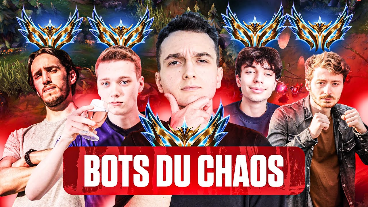 5 CHALLENGERS découvrent les BOTS du CHAOS (difficulté MAXIMALE)