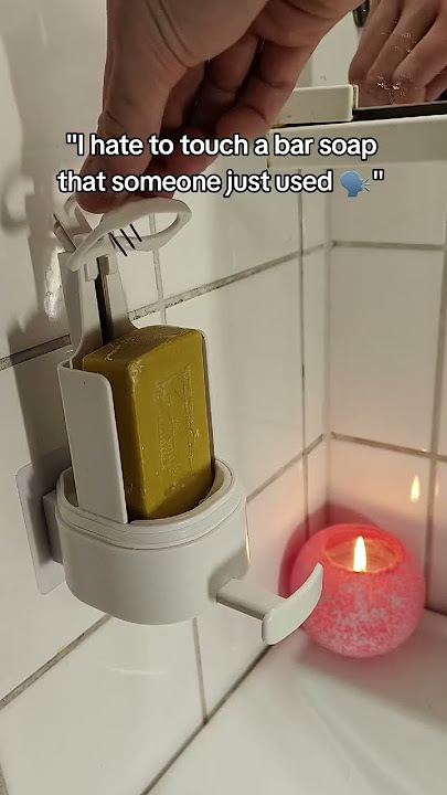 The best way to use bar soap 🤩✨️ #bathroom #clean