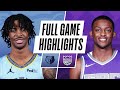 GRIZZLIES at KINGS | FULL GAME HIGHLIGHTS | February 14, 2021