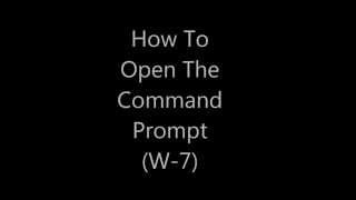 How To Open The Command Prompt on Windows 7