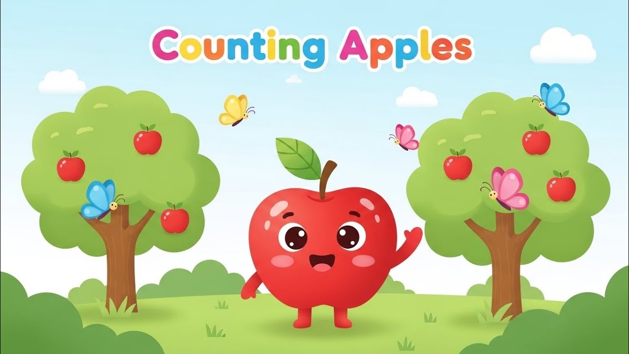 Counting Apple🍎 One Two Three 🍎🍎🍎Fun Kids Video ||