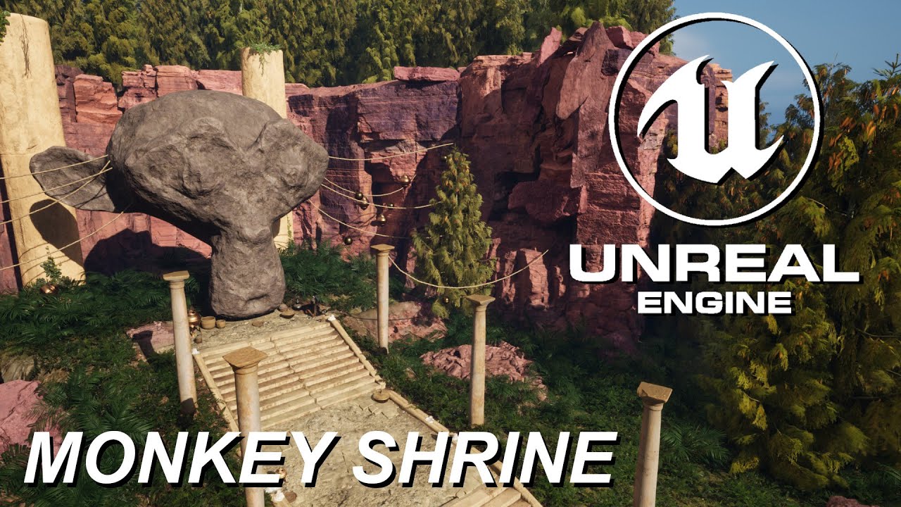 I Made a Monkey Shrine Scene in Unreal Engine 5 - YouTube