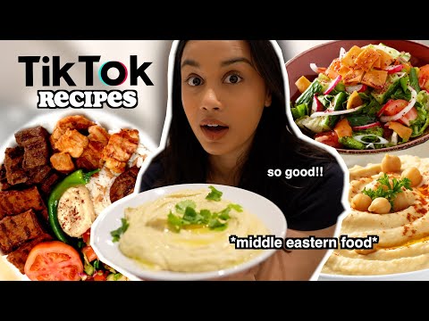 i tried viral middle eastern tiktok recipes