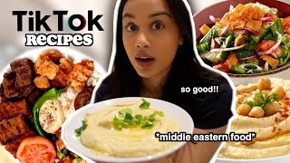 i tried viral middle eastern tiktok recipes