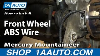 How to Replace ABS Sensor 02-05 Mercury Mountaineer