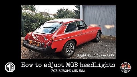 How to adjust MGB headlights by Colin Michael