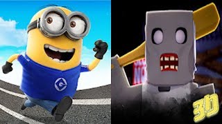 Despicable Me Minion Rush vs   Granny Blocky Horror House 3D screenshot 4