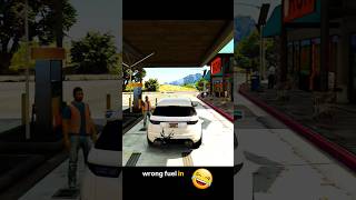 I Put The Wrong Fuel In My Car In Gta 5 Big Mistake  shorts gtav gaming usa