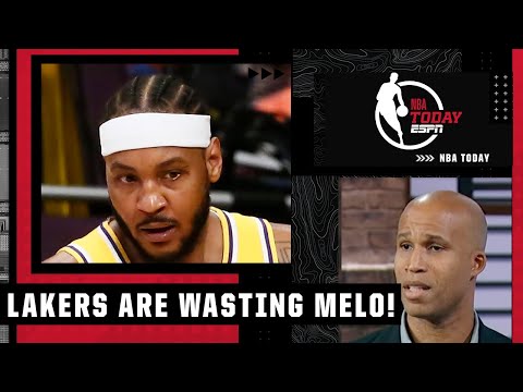 The Lakers are wasting Melo! - Richard Jefferson on Carmelo Anthony's hot start | NBA Today