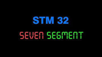 seven-segment indicator and STM32