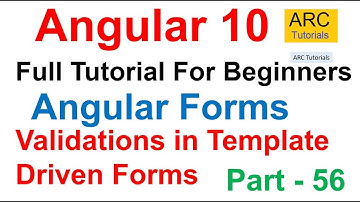 Angular 10 Tutorial #56 - Angular Forms Validation Tutorial | Angular 10 Tutorial For Beginners