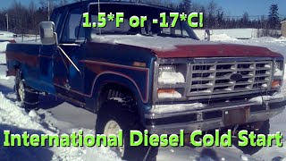 6.9 IDI Diesel Cold Start at 1.5°F!