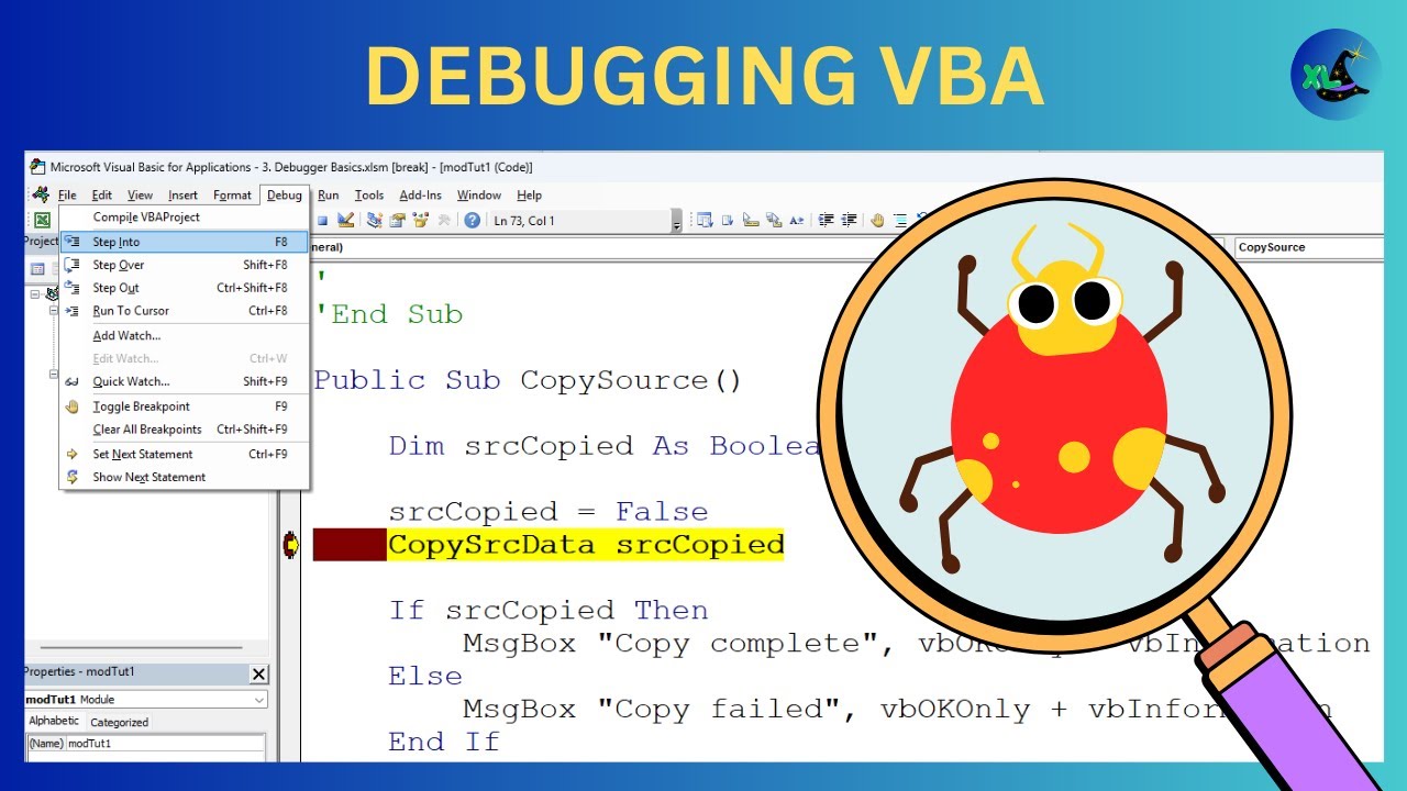 Debugging Excel VBA - A Must Have Skill