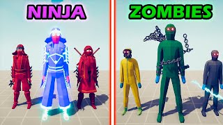 NINJA TEAM vs ZOMBIES TEAM - Totally Accurate Battle Simulator | TABS screenshot 5