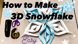A Fun Family Craft: 3D Snowflakes – Life in the Van