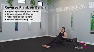 REVERSE PLANK ON BENCH