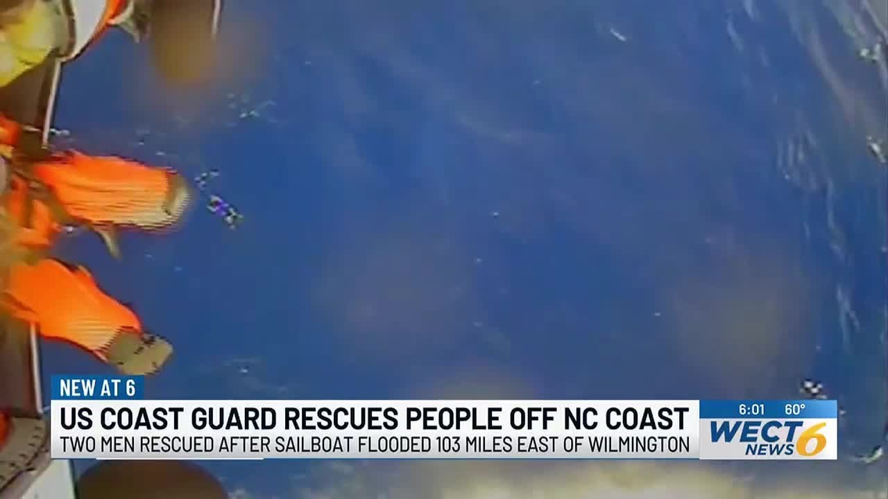 Coast Guard rescues two people off of Wilmington coast - YouTube