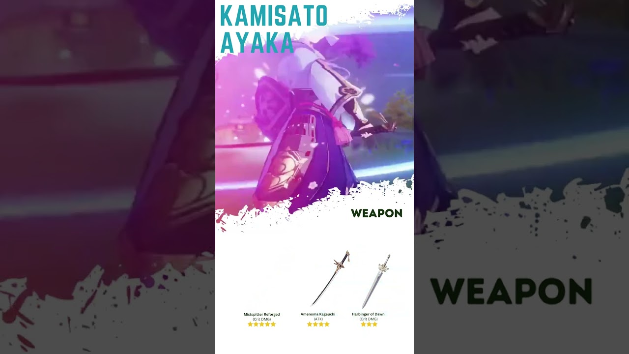 Ayaka Cryo DPS Build  | Genshin Impact Build 