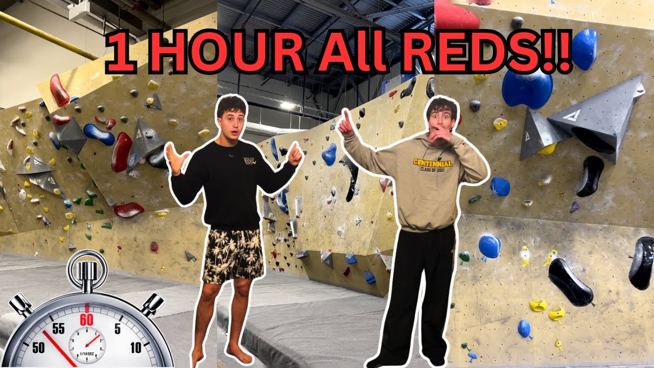 Red Circuit in an Hour? | Bouldering Challenge