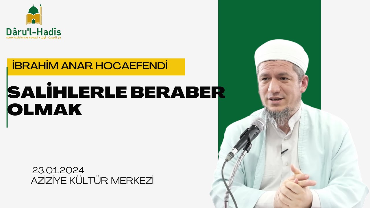 Salihlerle Beraber Olmak| İbrahim Anar Hocaefendi | Canlı Salı Sohbeti