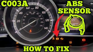 Mazda C003A ABS Wheel Speed Sensor - Location - HOW TO FIX DIY