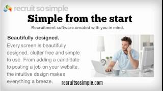 Online Recruitment Software by Recruit So Simple screenshot 1