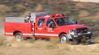 Modesto Fire Grass 3 Responds to a Grass Fire!